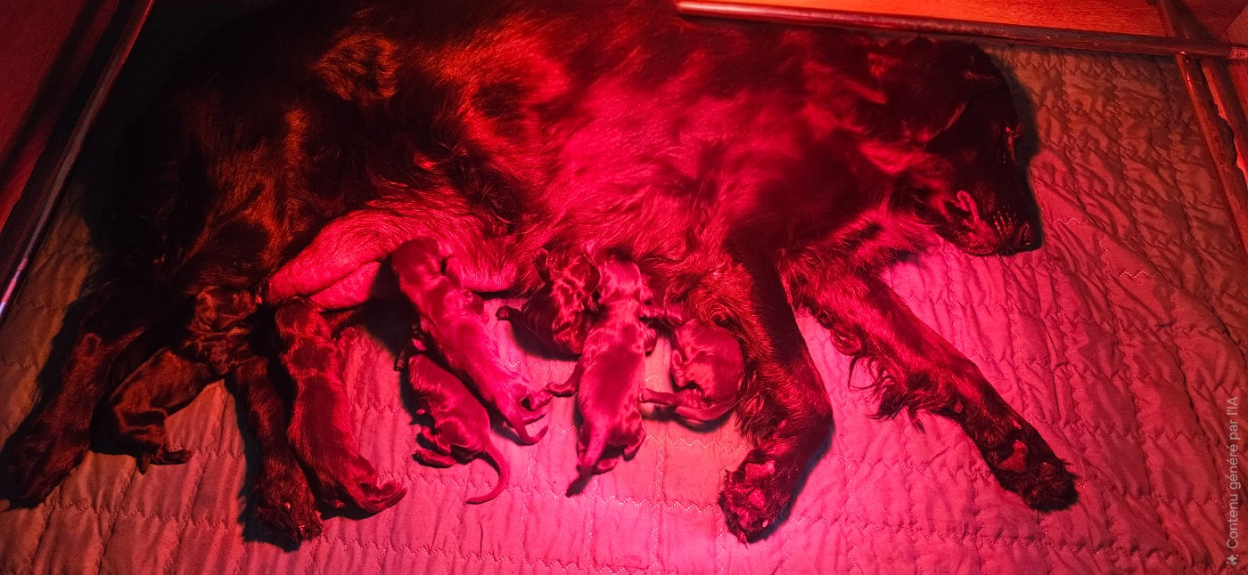 Du Domaine De Maliba - Flat Coated Retriever - Portée née le 11/02/2026